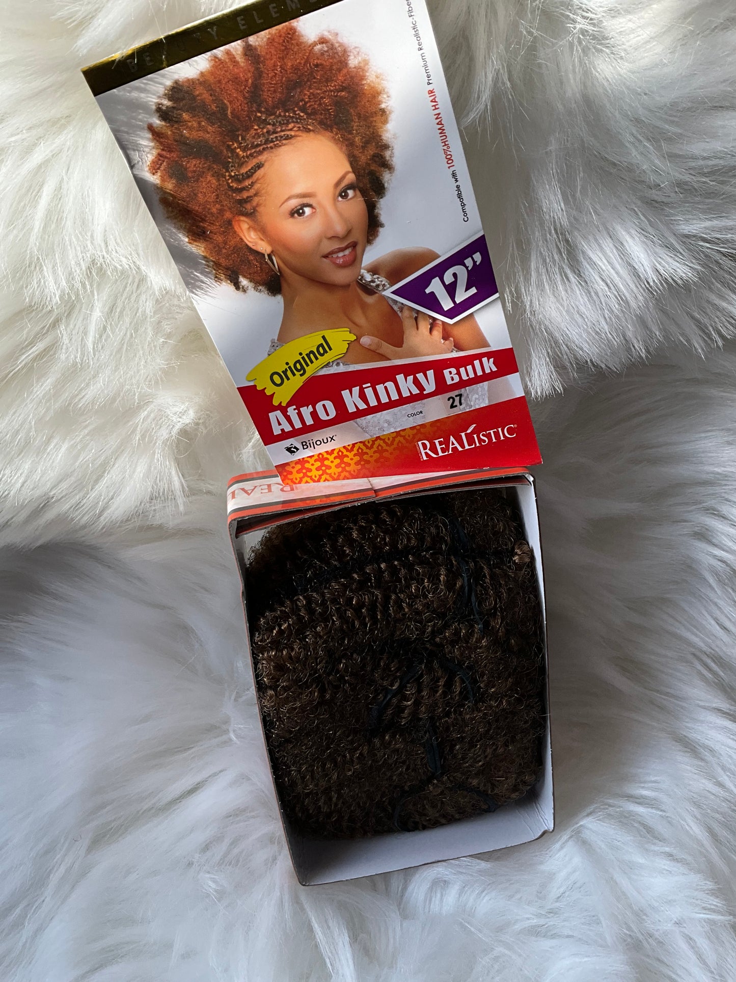 Beauty Elements 12” Afro Kinky Bulk