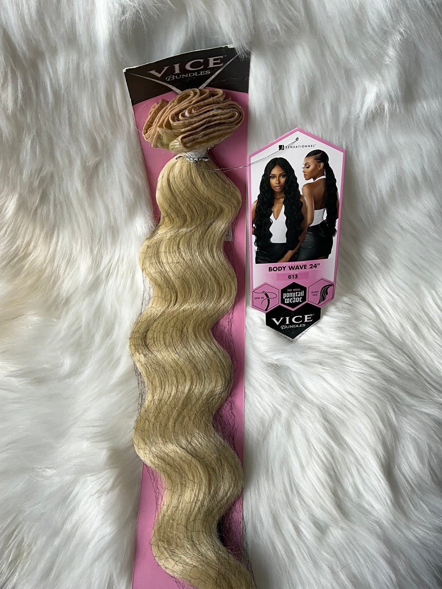 24in Vice Bundles Ponytail Weave