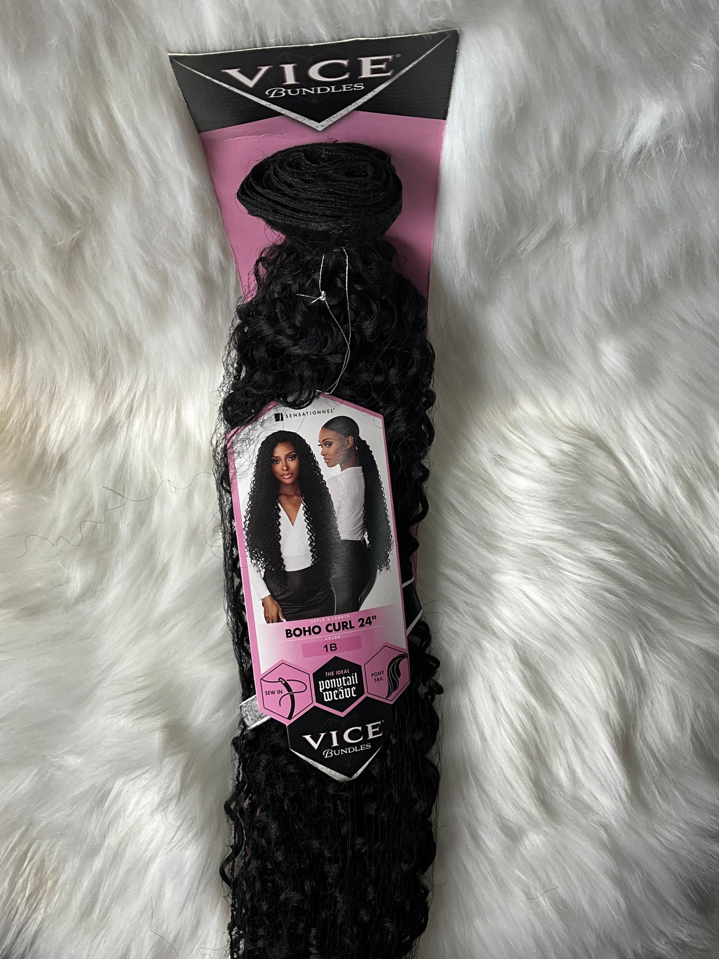 24in Vice Bundles Ponytail Weave