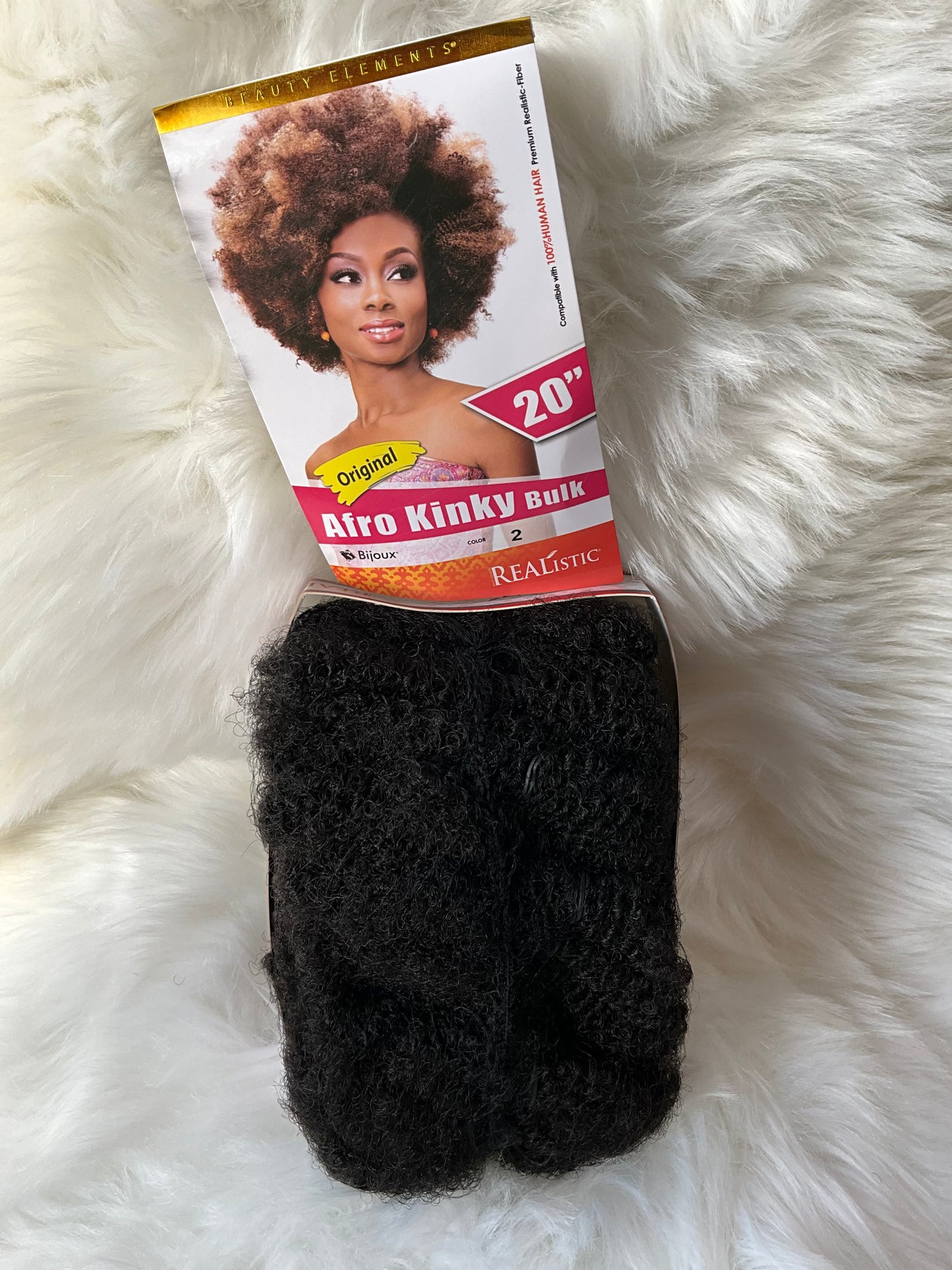 Beauty Elements 20” Afro Kinky Bulk