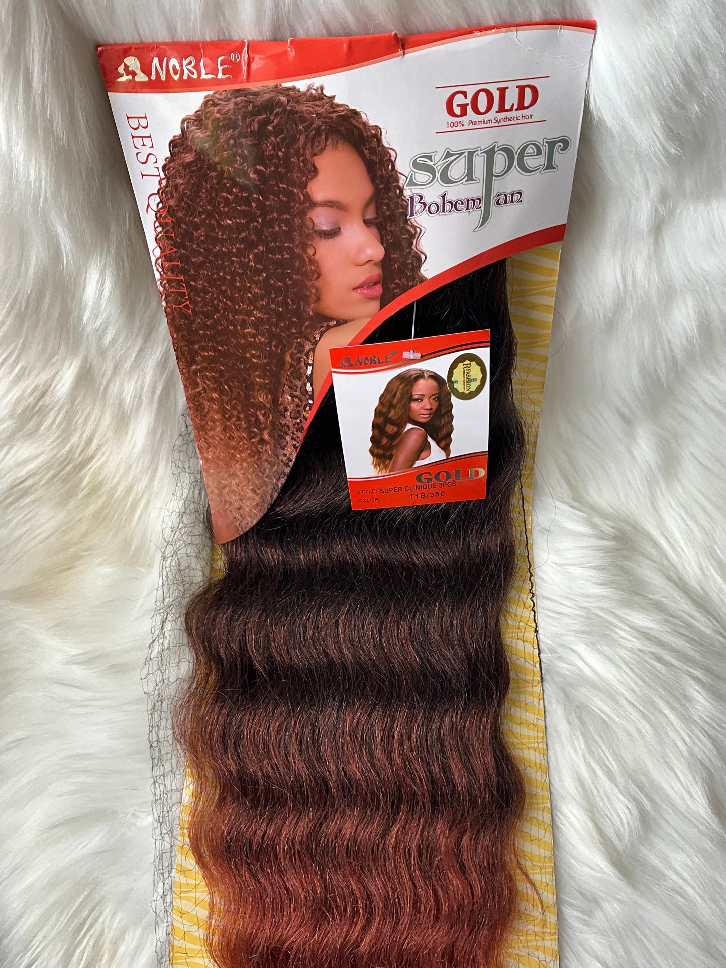 Gold Super Bohemian Super Clinique Synthetic Hair