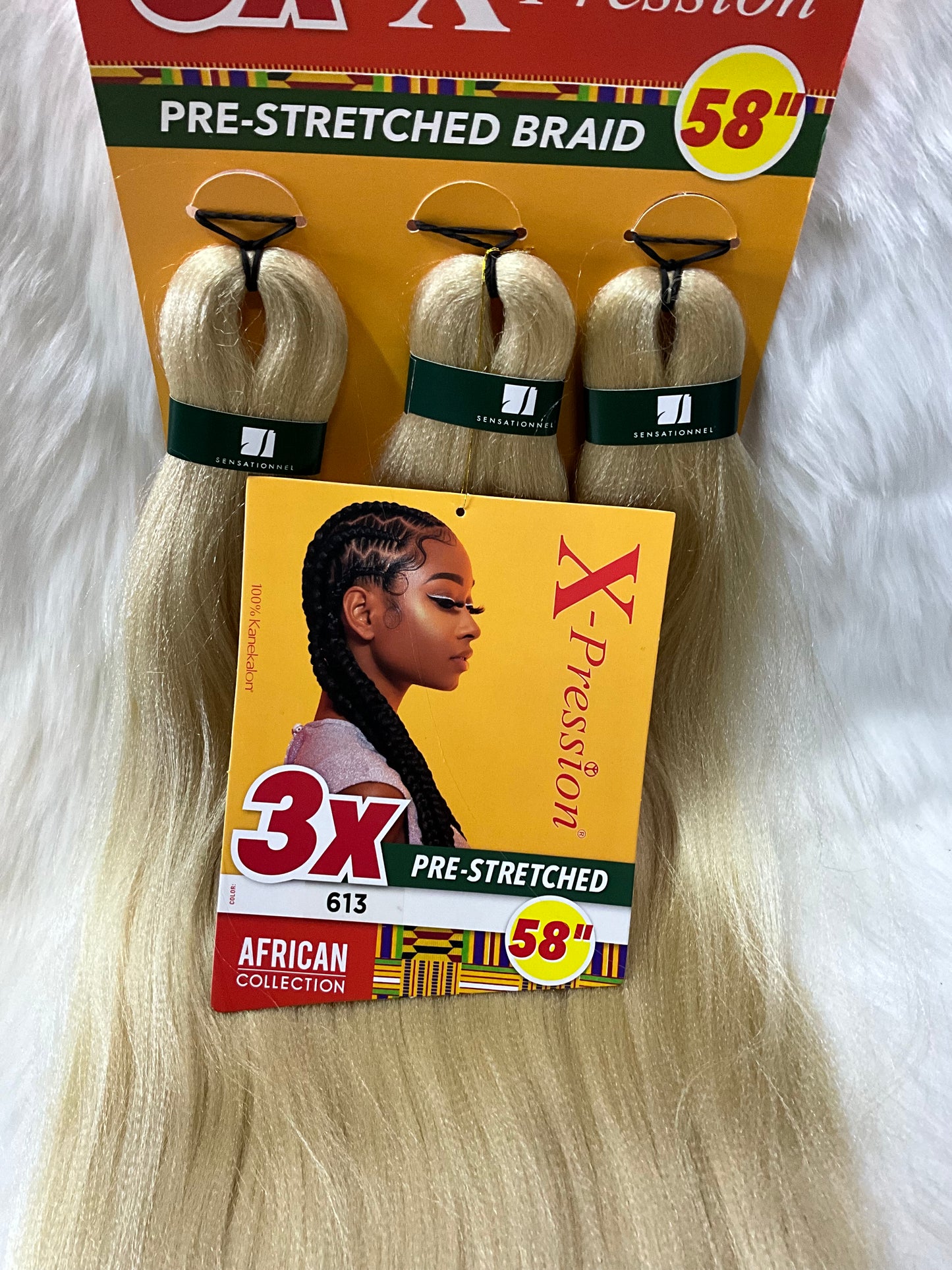 58in 3x X-Pression Pre-Stretched Braid
