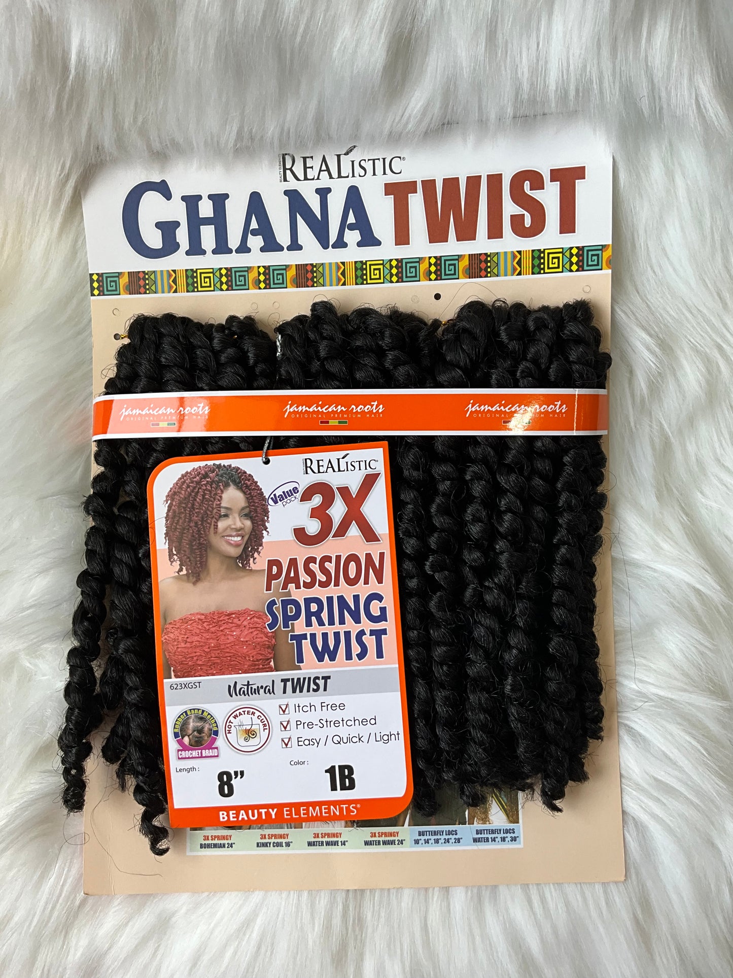 8in 3x Ghana Passion Spring Twist