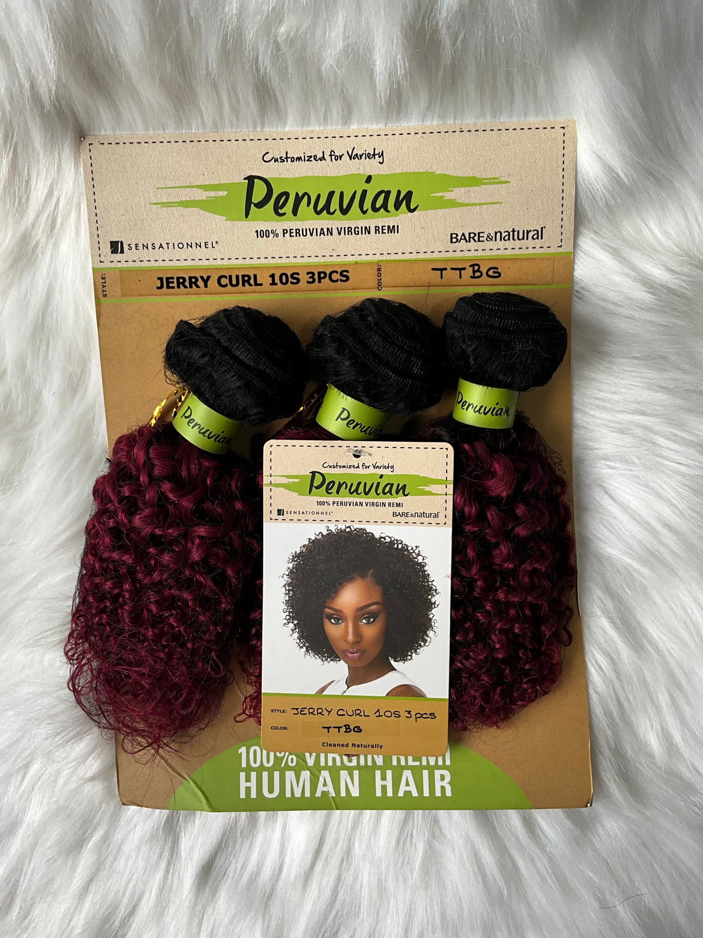 Sensationnel 3pcs 100% Peruvian Human Hair