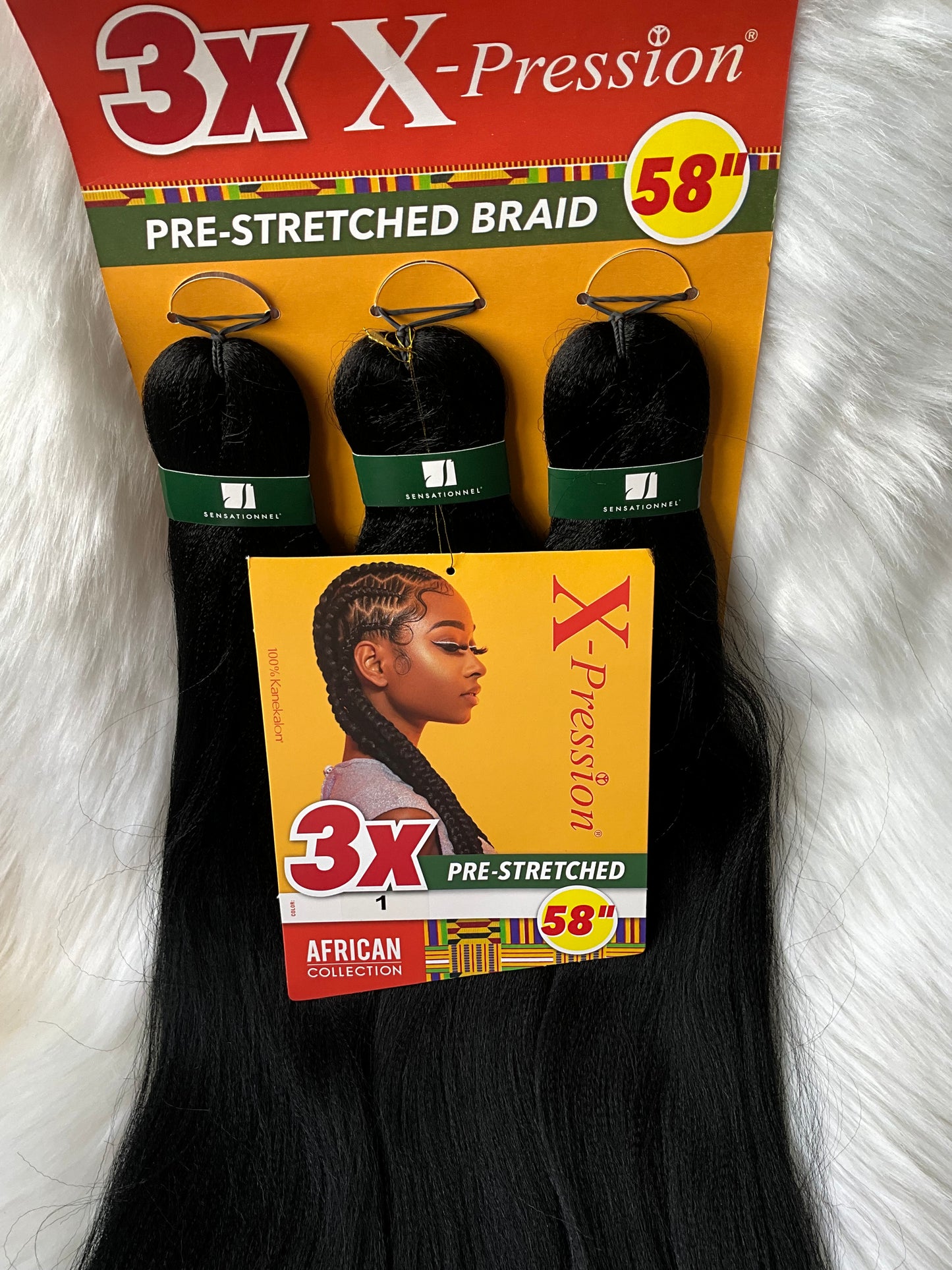 58in 3x X-Pression Pre-Stretched Braid