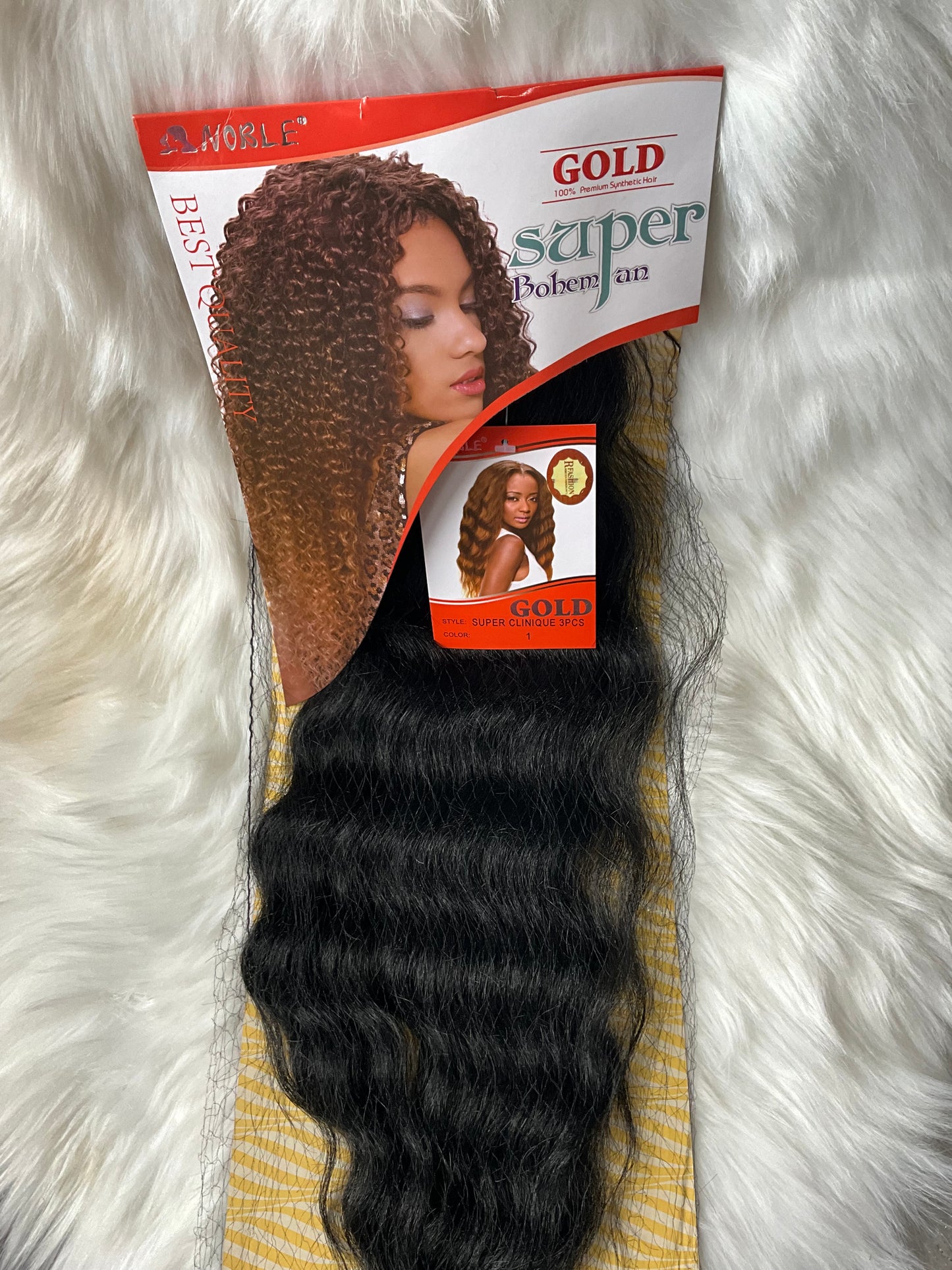 Gold Super Bohemian Super Clinique Synthetic Hair