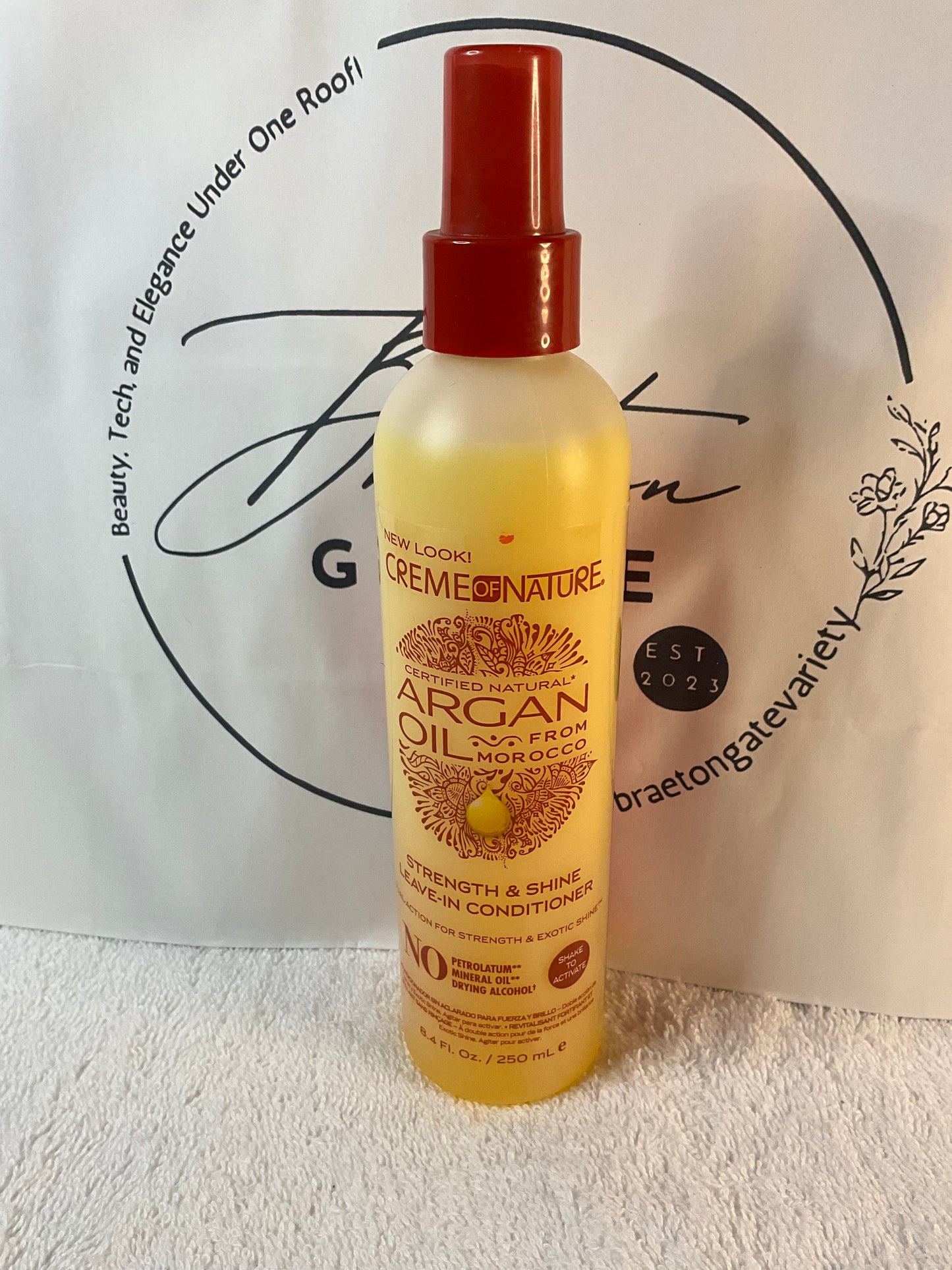 CremeOfNature Argan Oil Leave-In Conditioner, 250ml
