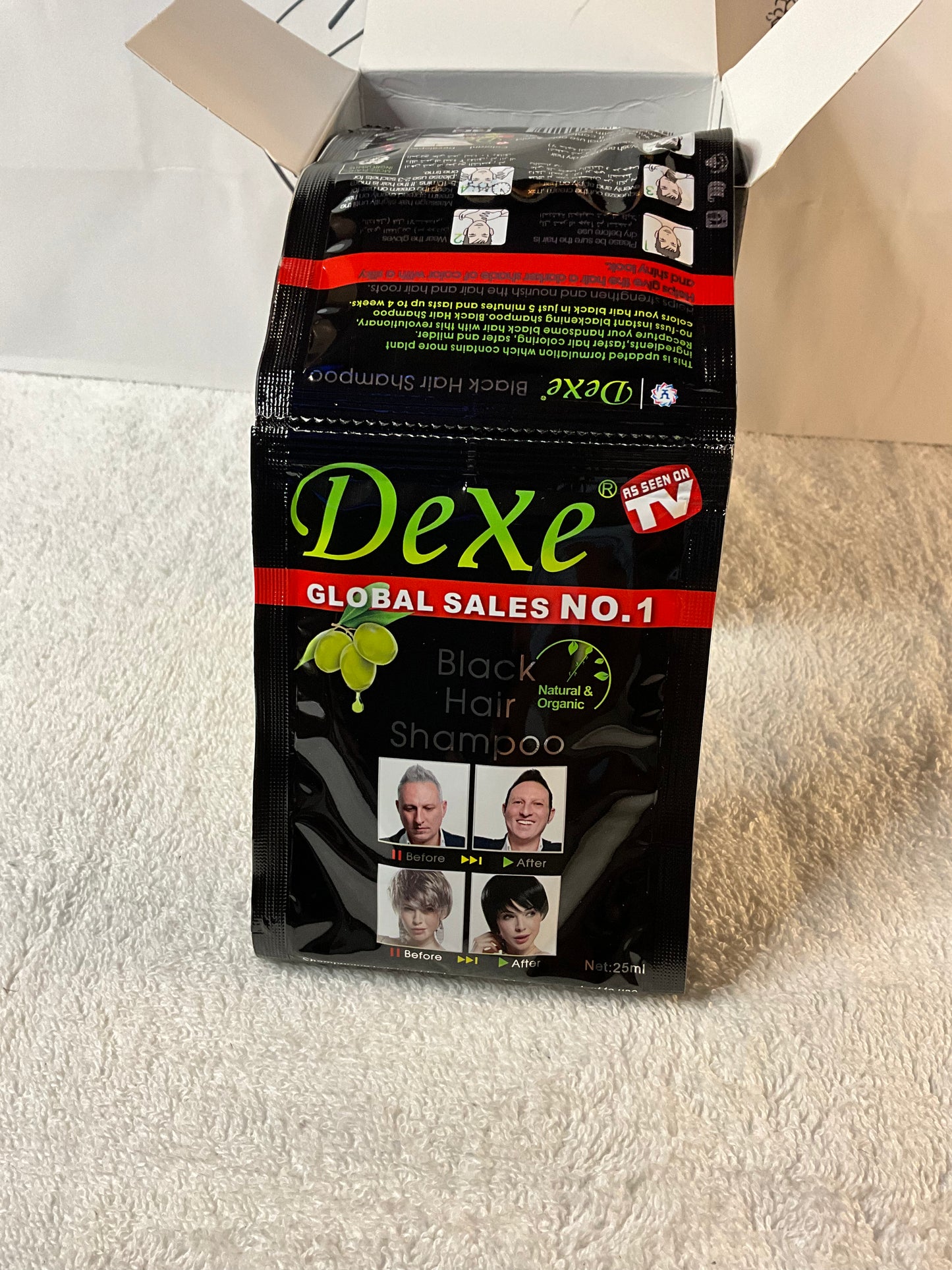 Dexe Black Hair Shampoo Dye (1 pack)