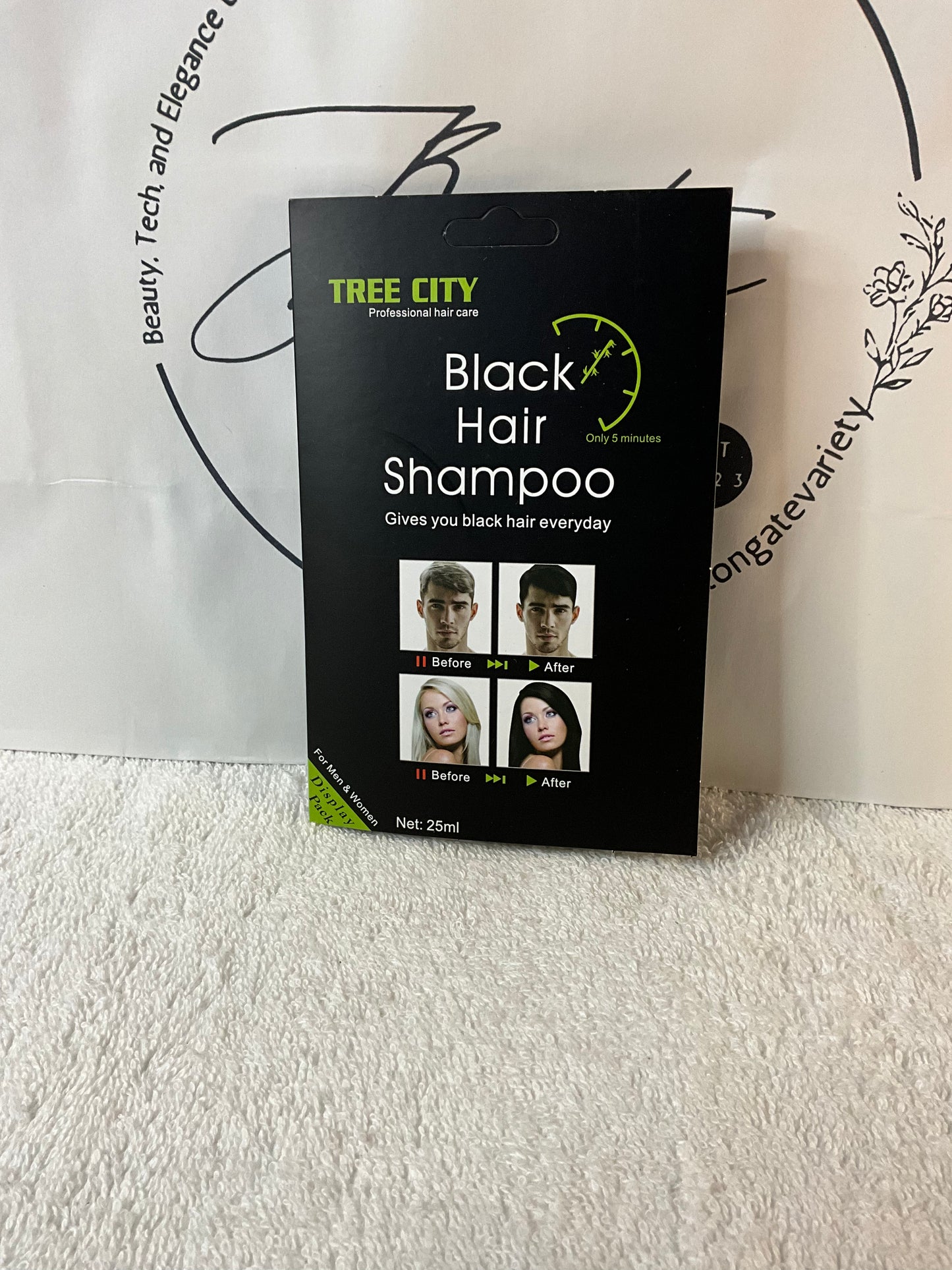Tree City Black Hair Shampoo Dye (1 pack)