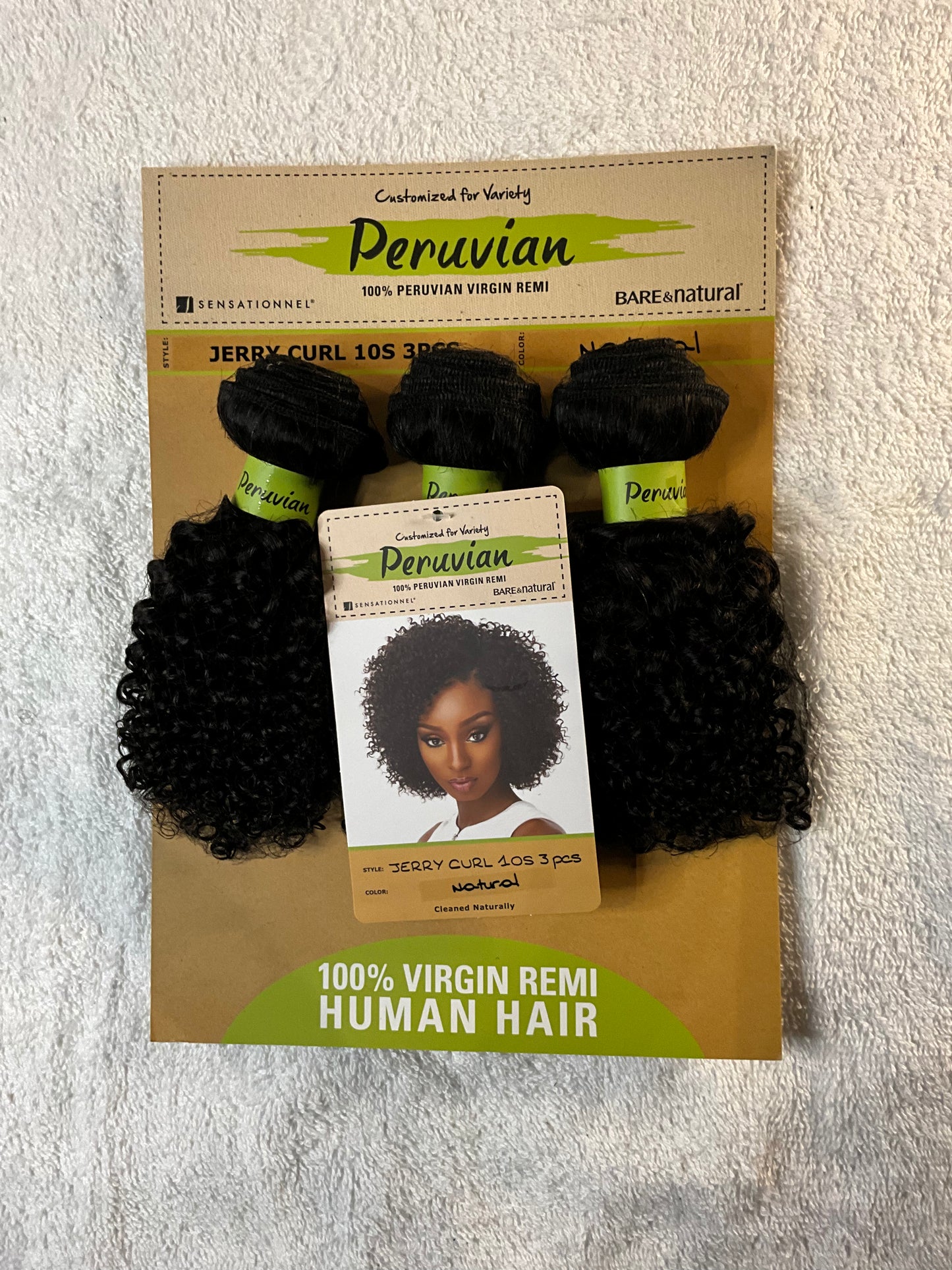 Sensationnel 3pcs 100% Peruvian Human Hair