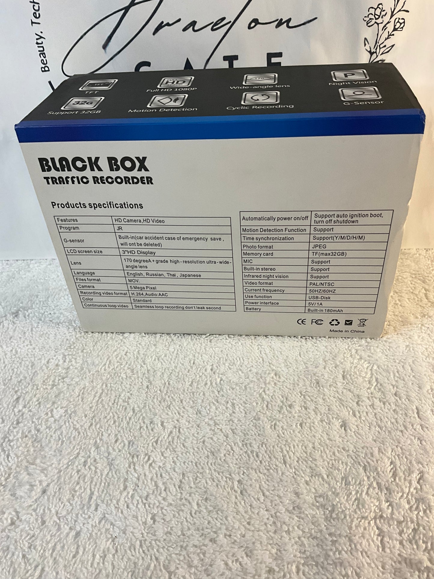 Black Box Dash Cam Traffic Recorder