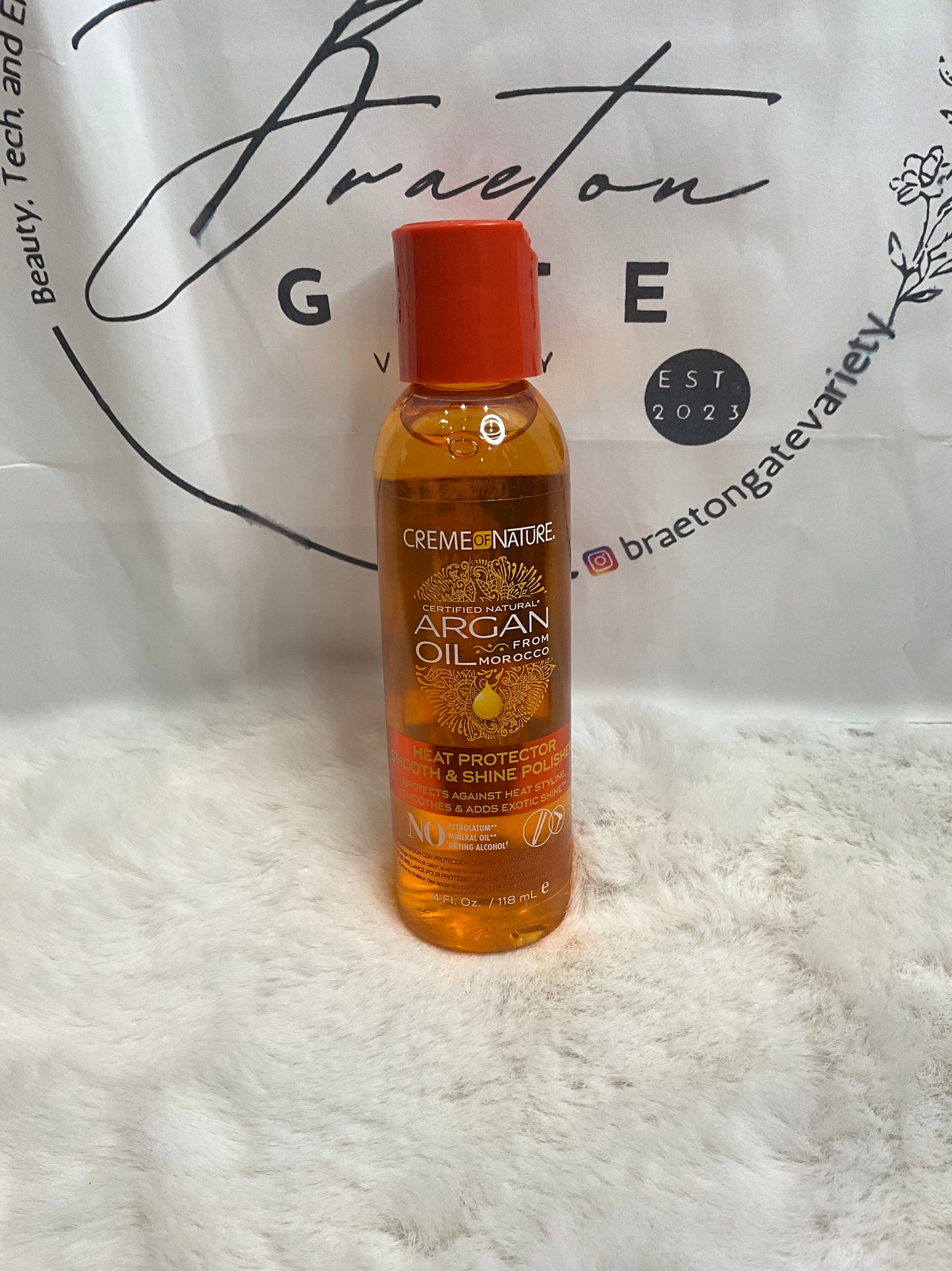 CremeOfNature Argan Oil Heat Protector, 118ml