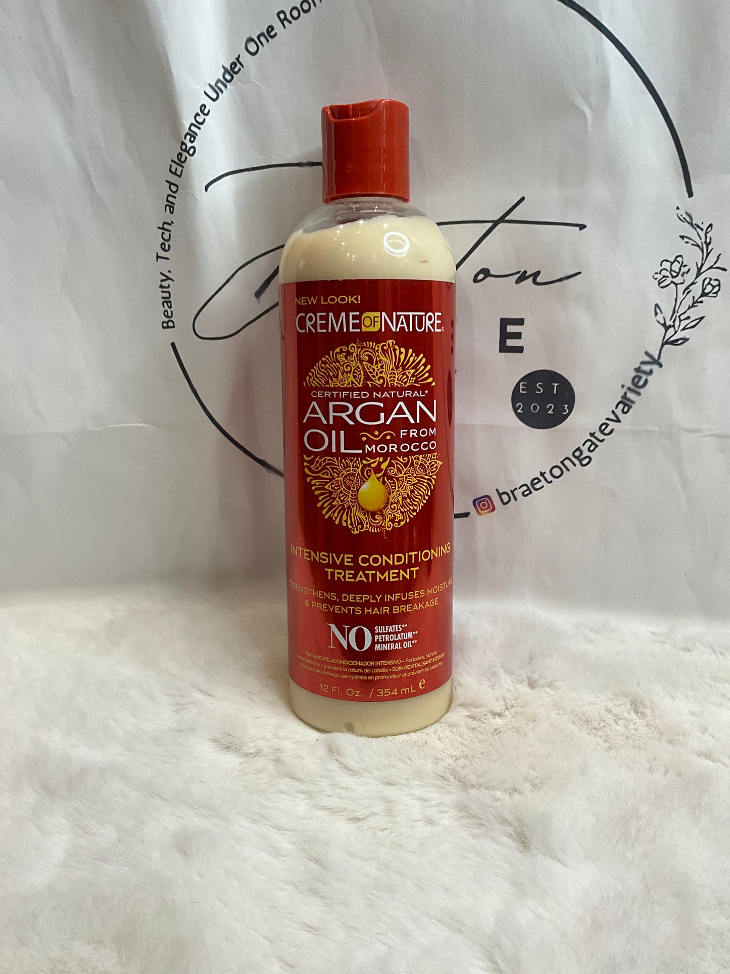 CremeOfNature Argan Oil Shampoo/Conditioner,450ml,354ml