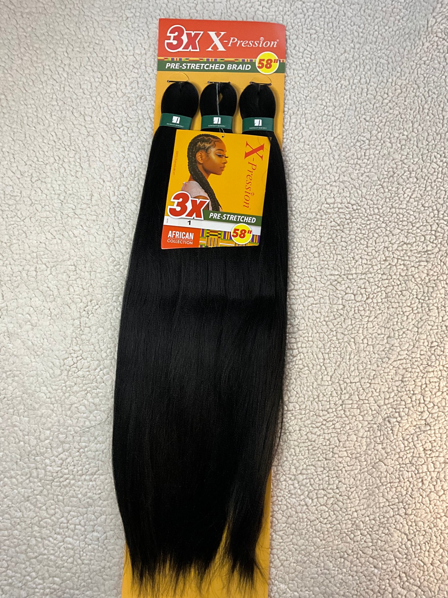 58in 3x X-Pression Pre-Stretched Braid