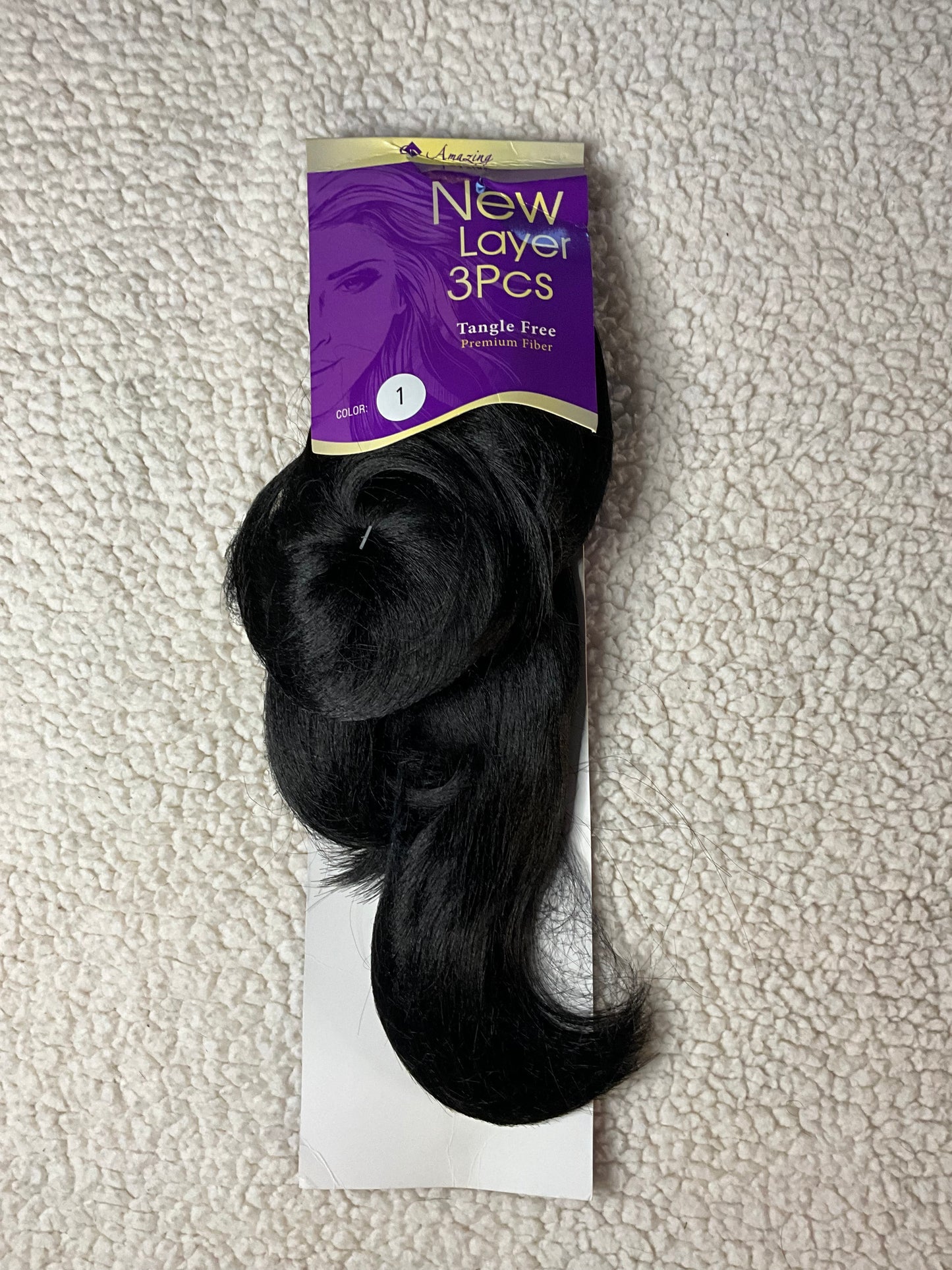 New Layer 3pcs Premium Fiber Hair