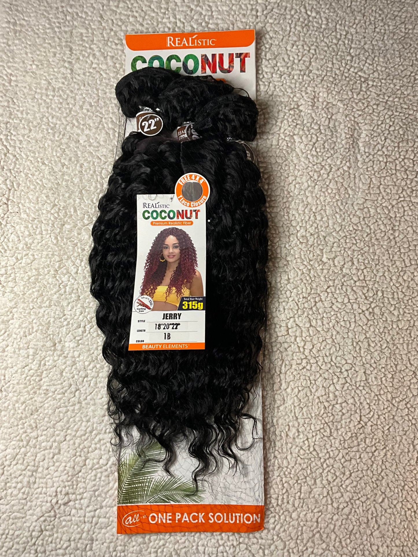 Realistic Coconut 3x Premium Fiber Bundles
