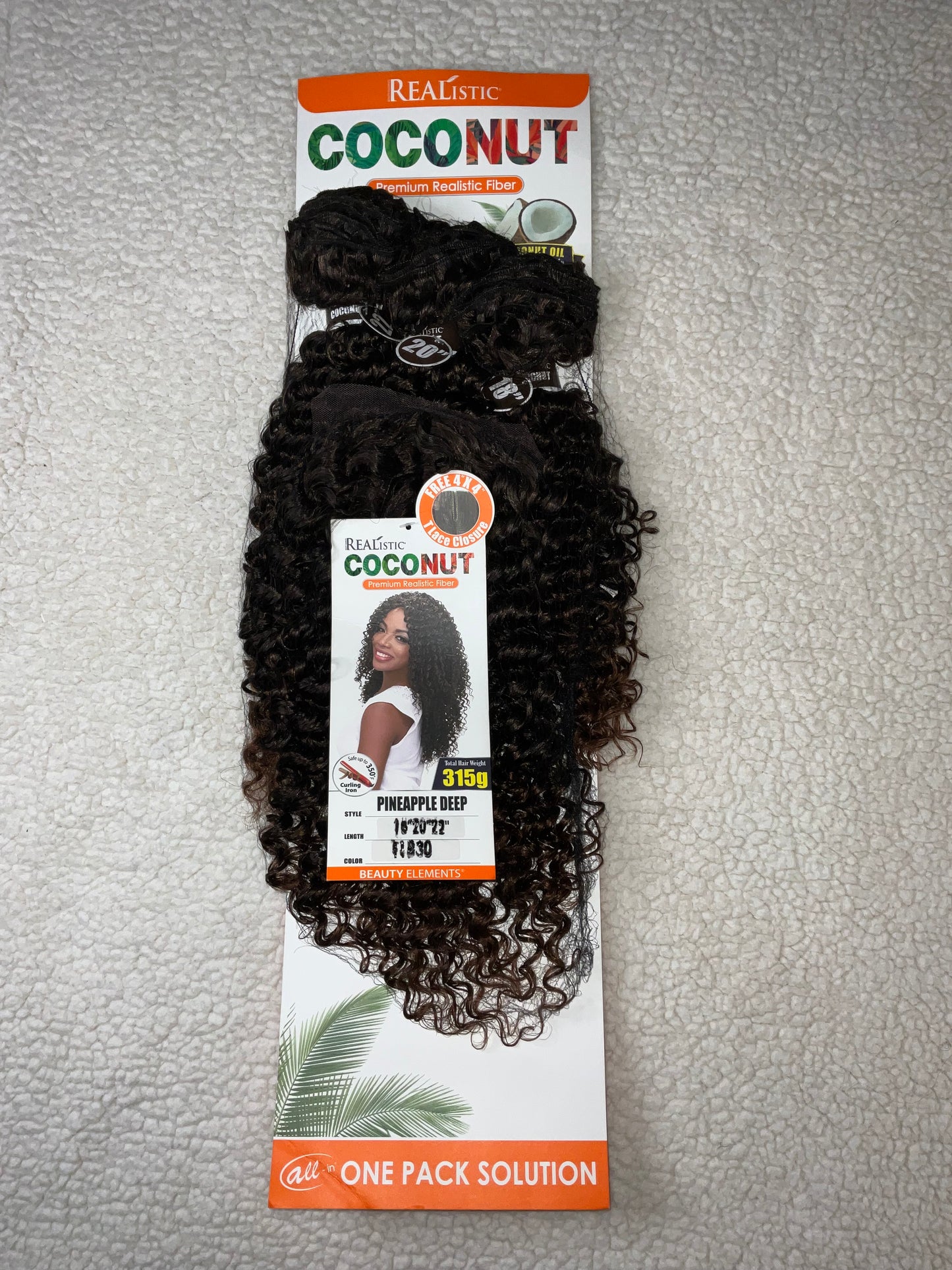Realistic Coconut 3x Premium Fiber Bundles