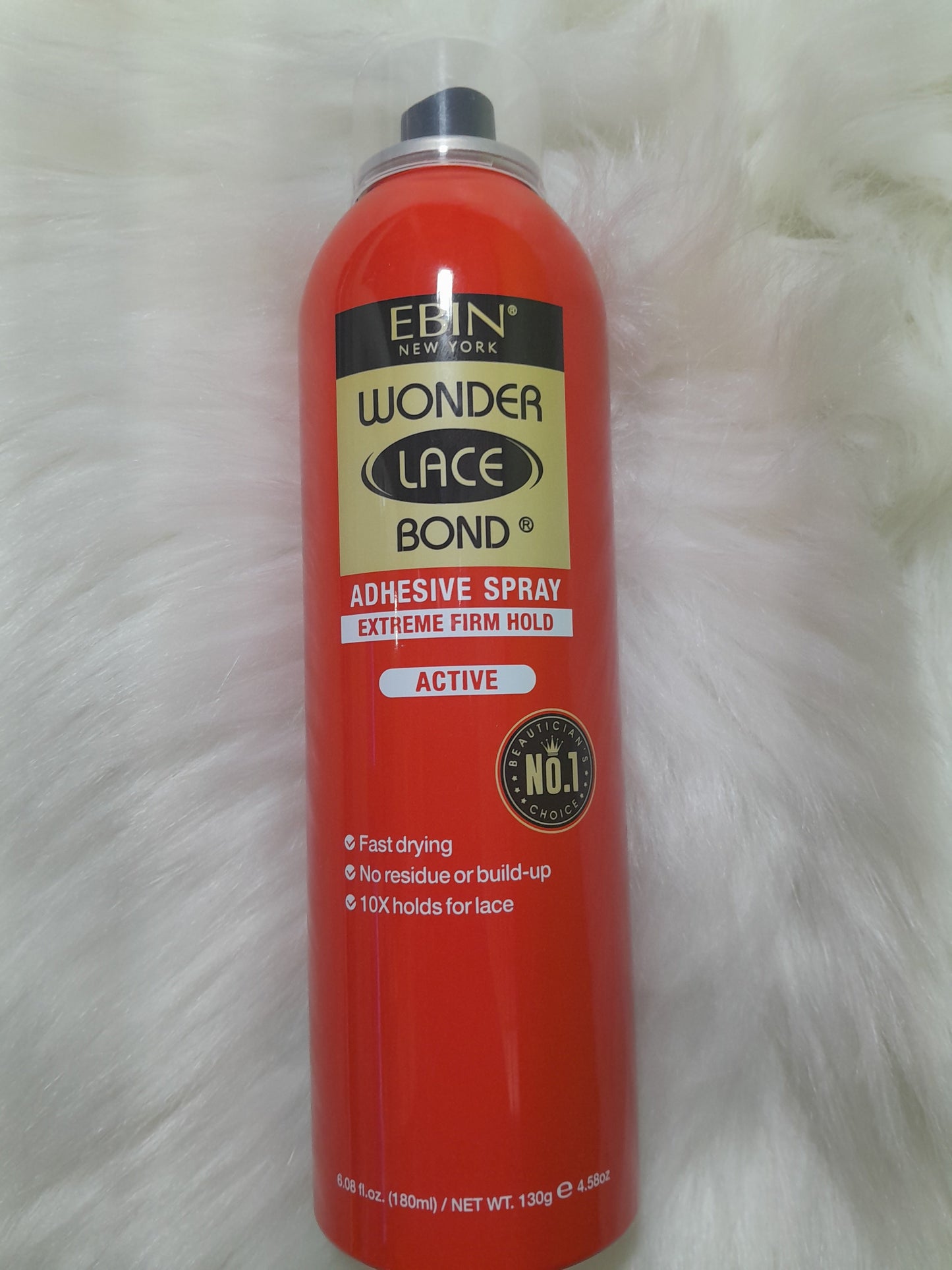 Ebin Wonder Lace Bond Adhesive Spray, Extreme Firm Hold (Active), 130g