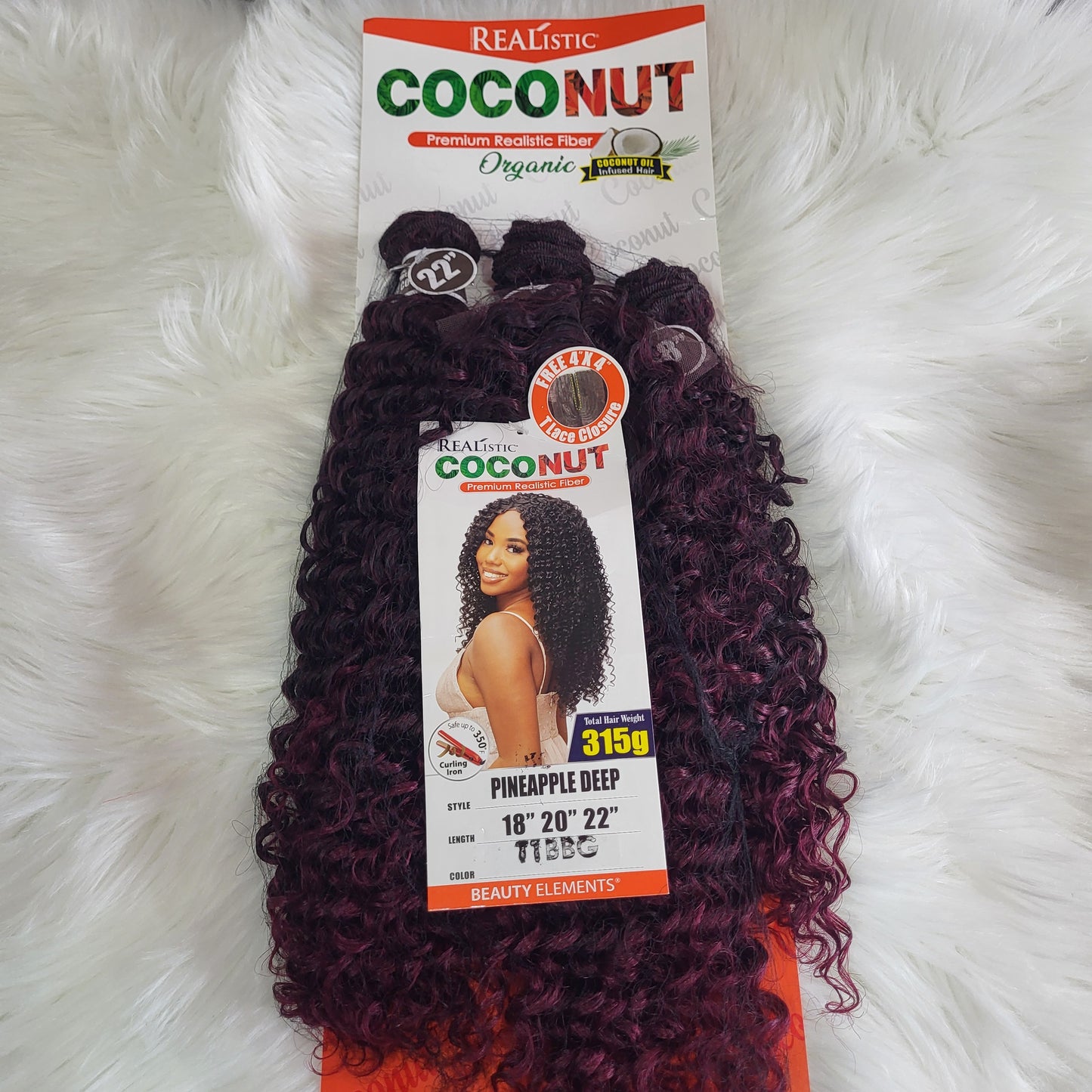 Realistic Coconut 3x Premium Fiber Bundles