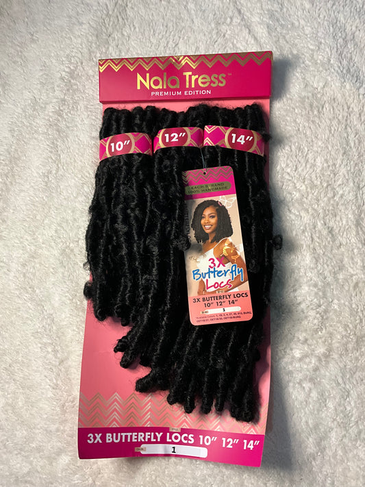 Nala Tress 3x Butterfly Locs, 10in 12in 14in