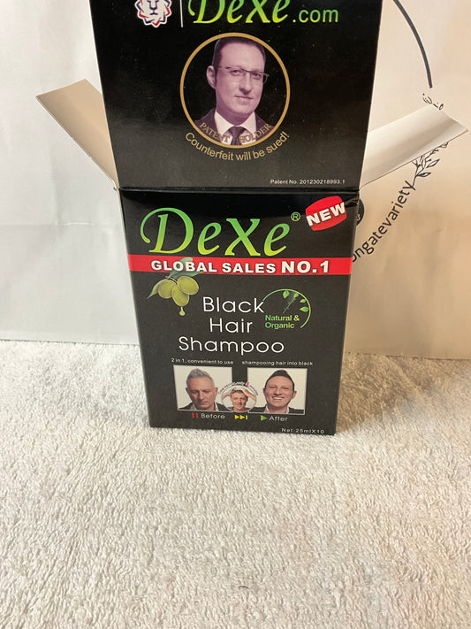 Dexe Black Hair Shampoo Dye (1 pack)