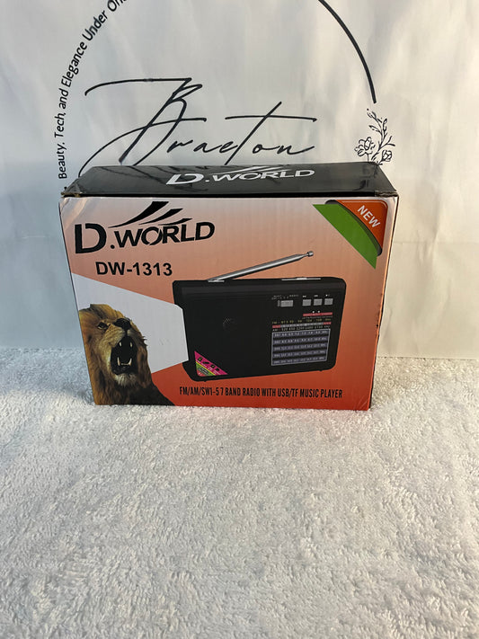 D.World Band Radio w/ USB/TF Music Player