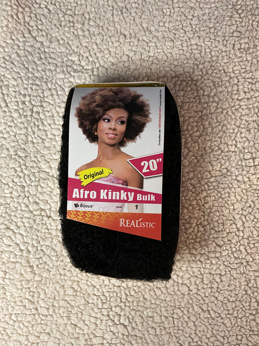 Beauty Elements 20” Afro Kinky Bulk