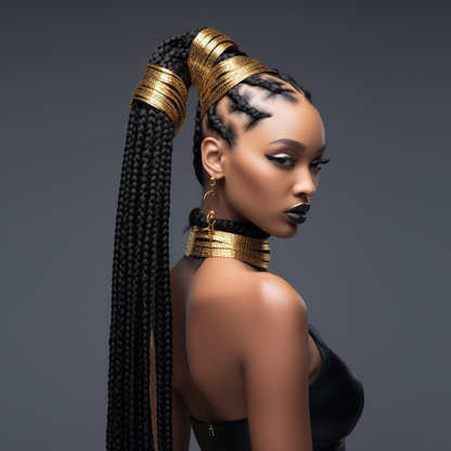 84in Realistic X-Pression Braids