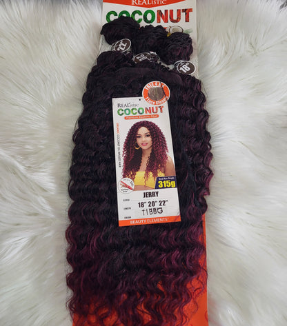 Realistic Coconut 3x Premium Fiber Bundles