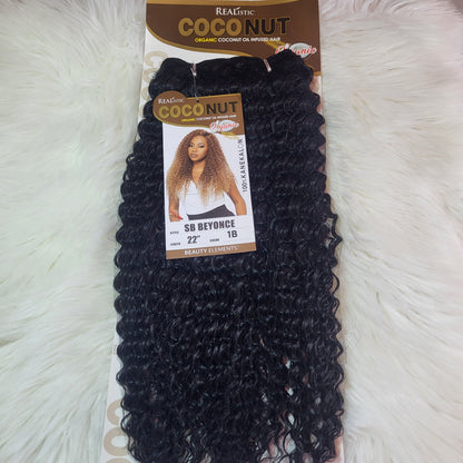 22in Realistic Coconut SB Beyonce Synthetic Sew In Hair