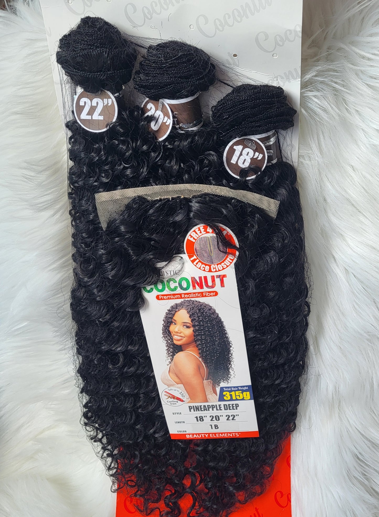 Realistic Coconut 3x Premium Fiber Bundles