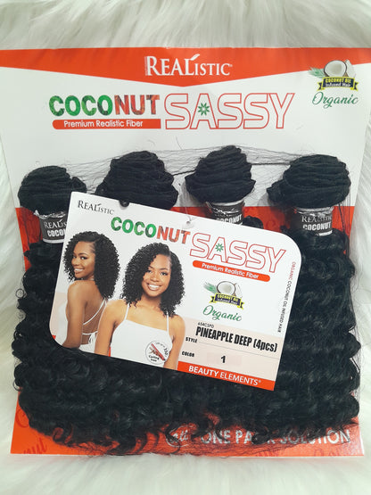 4pcs Realistic Coconut Sassy One Pack Solution