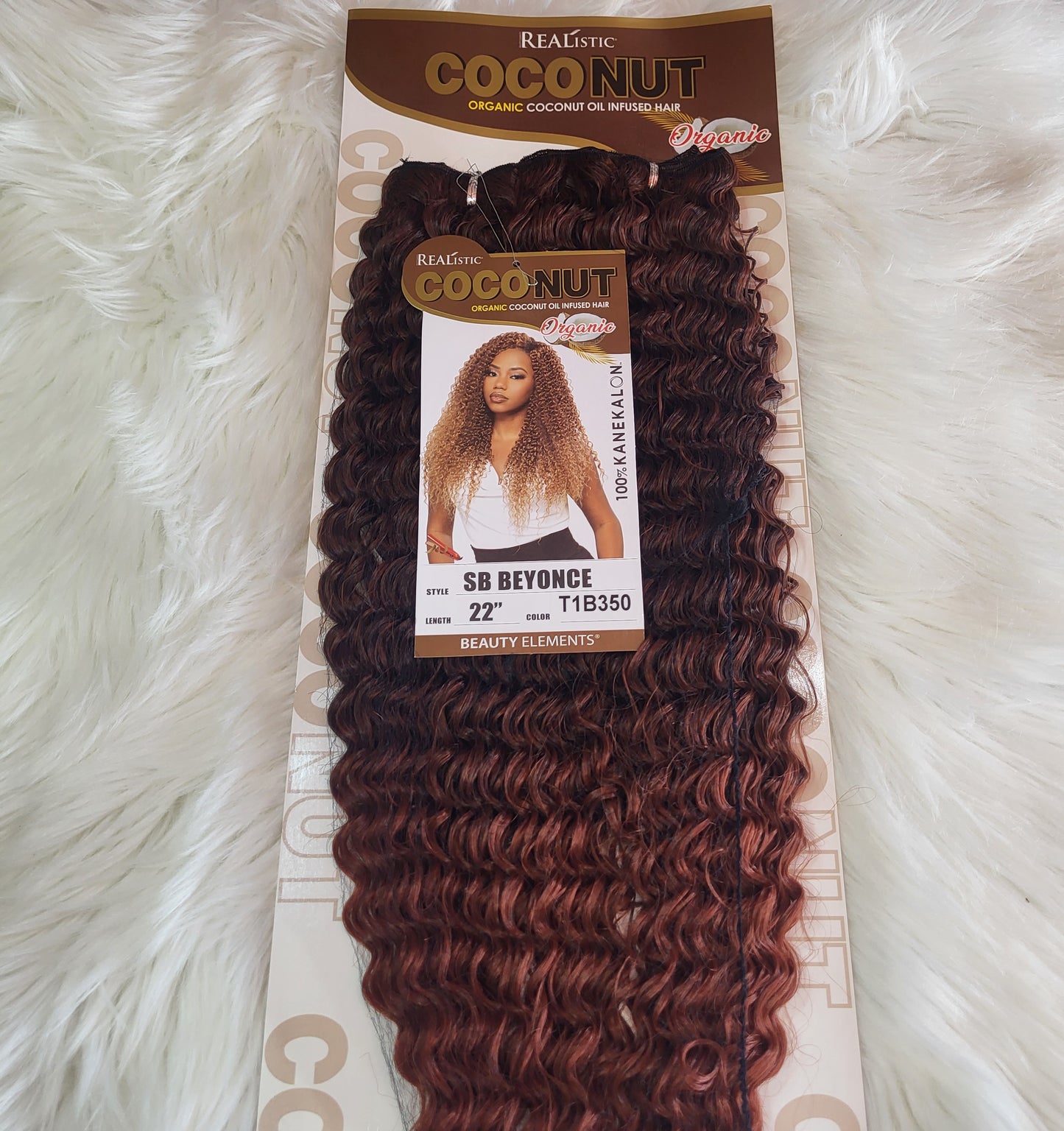 22in Realistic Coconut SB Beyonce Synthetic Sew In Hair