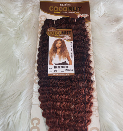 22in Realistic Coconut SB Beyonce Synthetic Sew In Hair