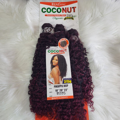 Realistic Coconut 3x Premium Fiber Bundles