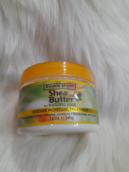 Double Sheen Shea Butter for Natural Hair (Intense Moisture Treatment), 340g
